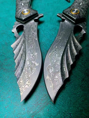 Guardian VG10 Damascus Steel Folding Knife