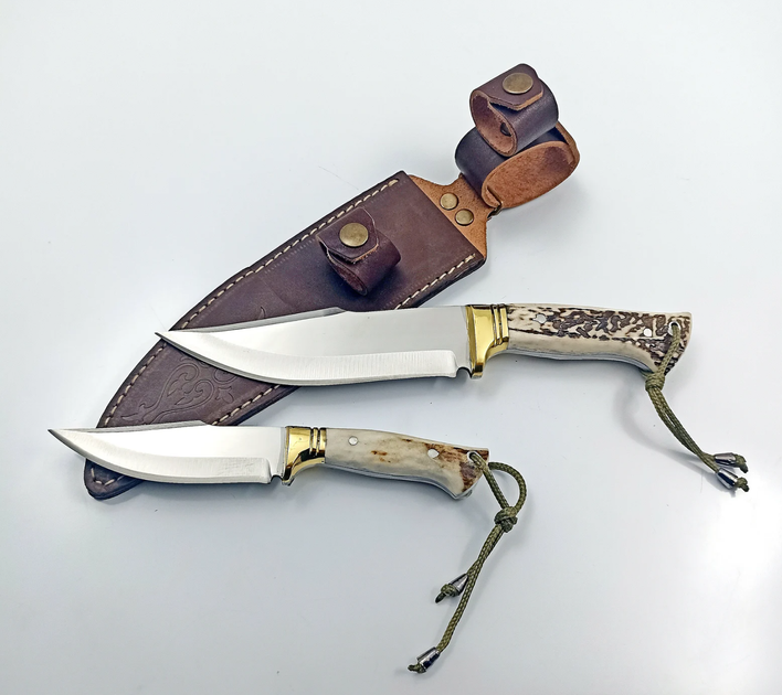 2-piece Stag Antler Outdoor Knife Set – Pro Survivals