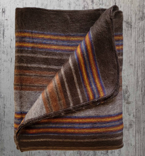 browns stripe - orange stripe, Throw Blanket