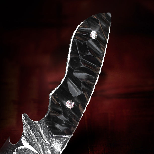 Shadow Blade Damascus Steel Outdoor Knife