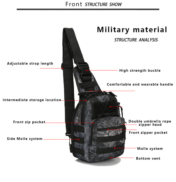 Military Tactical Outdoor Shoulder Backpack