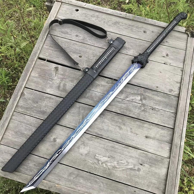 Warrior Saber Sword Katana Sharp High Manganese Steel Outdoors Battle Knife  Jian