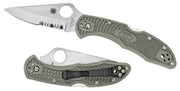 SPYDERCO DELICA 4 LTWT COMBO GREEN