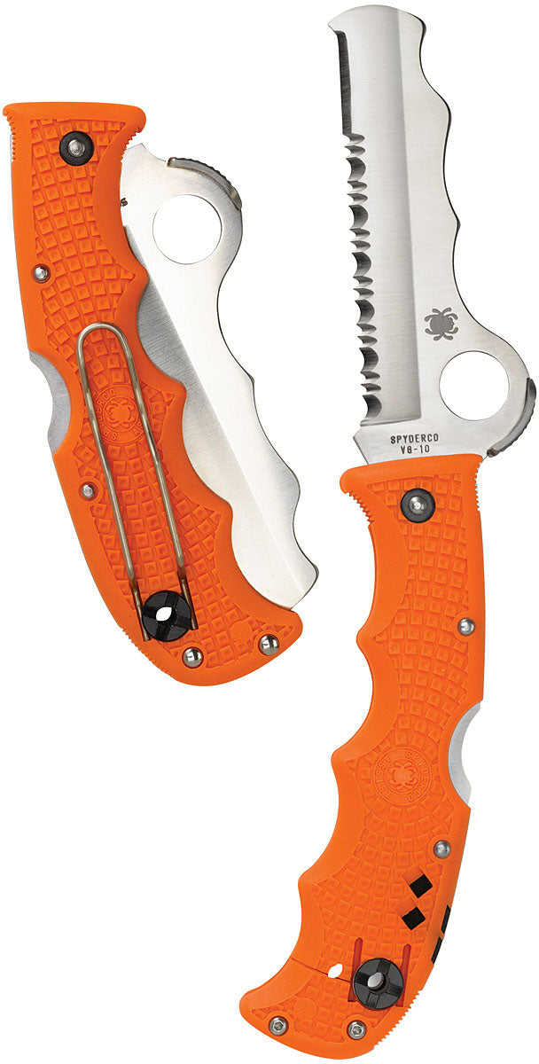 SPYDERCO ASSIST LTWT COMBO ORANGE