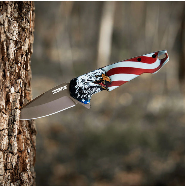 American Flag Outdoor Knife