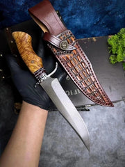 Mammoth Uzi steel Fixed Blade Knife