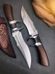 Vanguard Damascus Steel Fixed Blade Knife