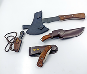 4-piece Axe and Knife Camping Set
