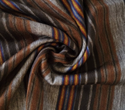 Brown/Orange/Blue Alpaca Wool Blanket