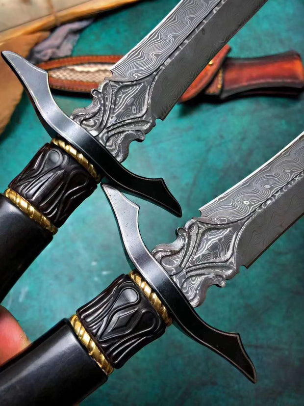 Nightblade Damascus Steel Collector's Dagger