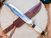 Large Bowie Knife with Bone Handle