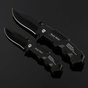 Black Sable Folding Survival Knife - Pro Survivals