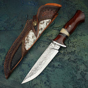 Northern-Style Damascus Steel Outdoor Knife