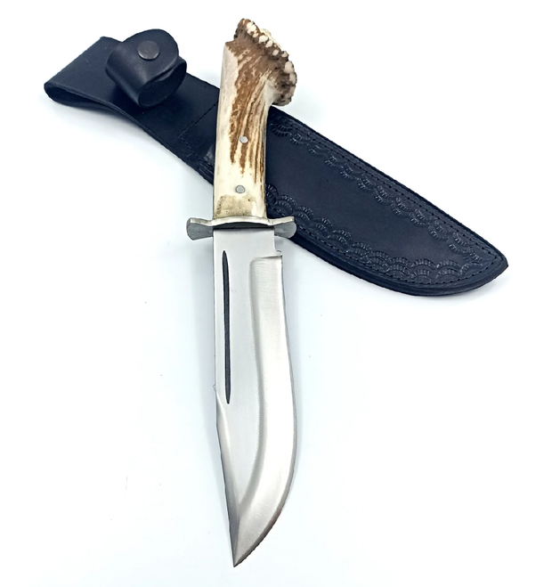 Stag Handle Bowie Knife For Sale